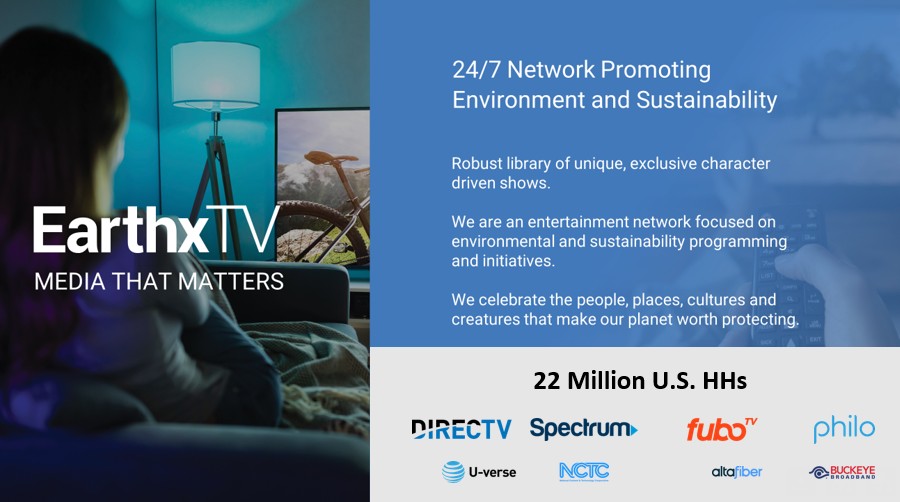EarthX TV Audience Profile EarthX TV audience profile highlighting environmental programming, sustainability content, television distribution, and advertising opportunities.
